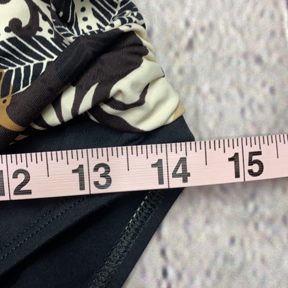 LA BLANCA Black/Brown/Cream 1pc Swimsuit Size: 8 - Picture 12 of 17